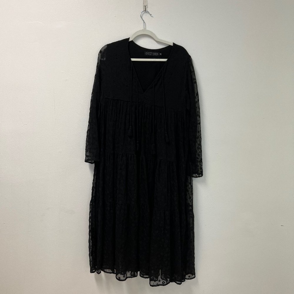 Christy Dawn Black Long Sleeve Dress